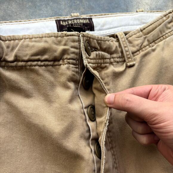 Rare Vintage Abercrombie Baggy Military Style Pants - Picture 7 of 7